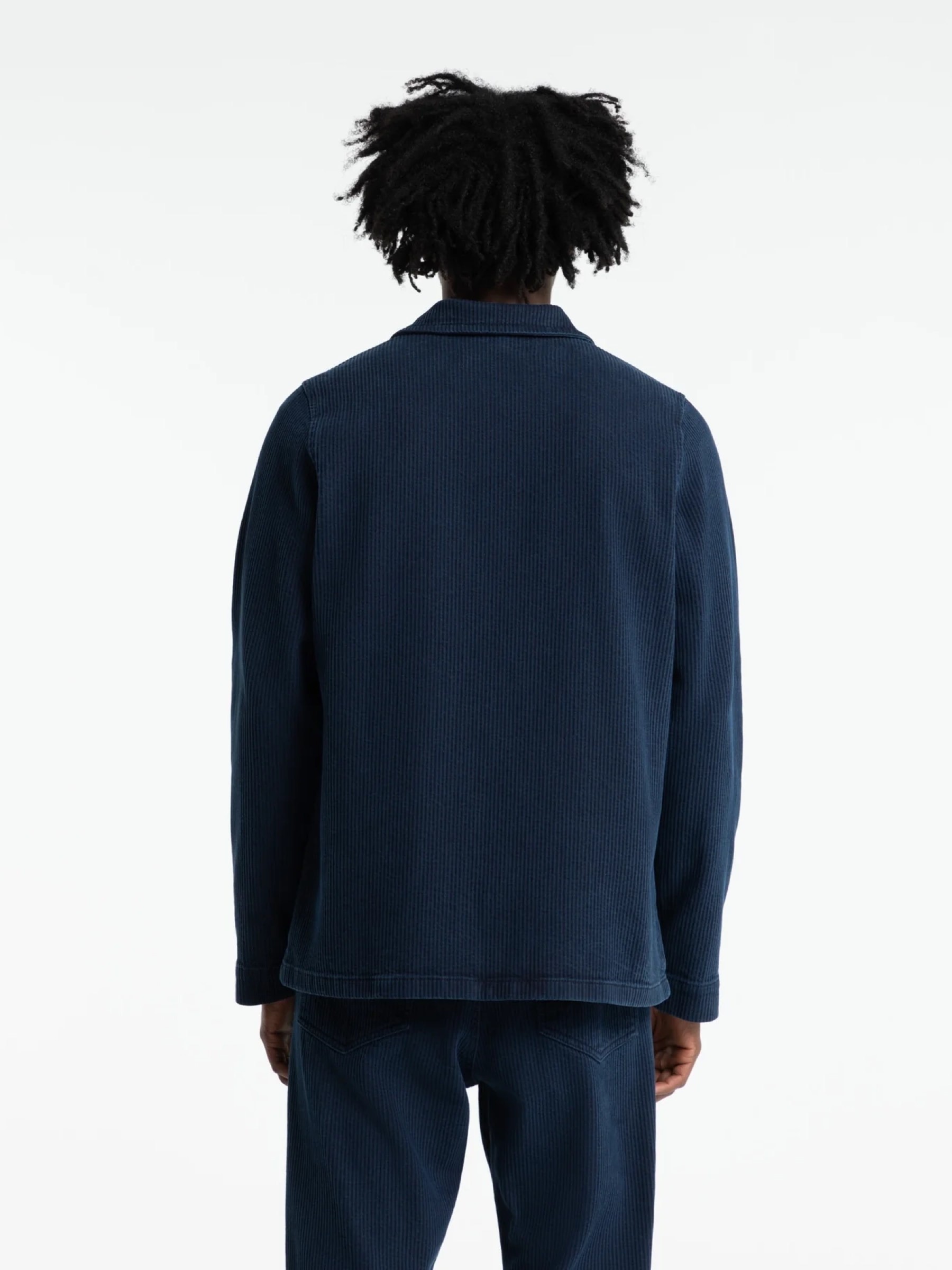 Overshirt Duncan mid indigo cord Kings of Indigo – K.O.I.
