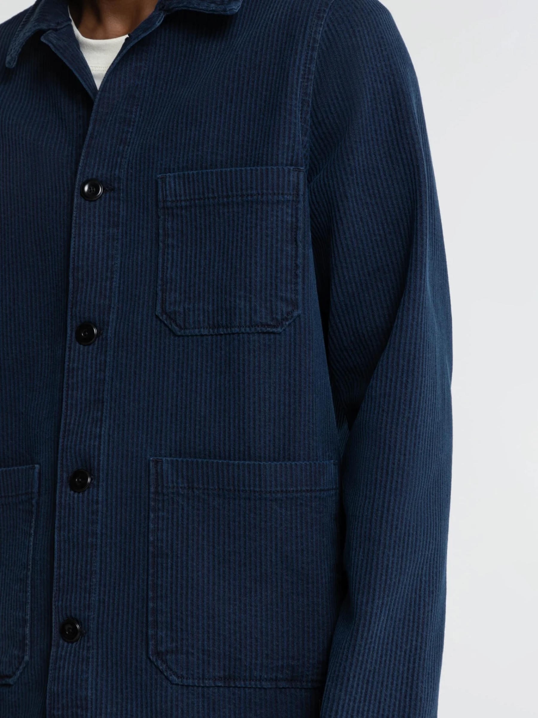 Overshirt Duncan mid indigo cord Kings of Indigo – K.O.I.