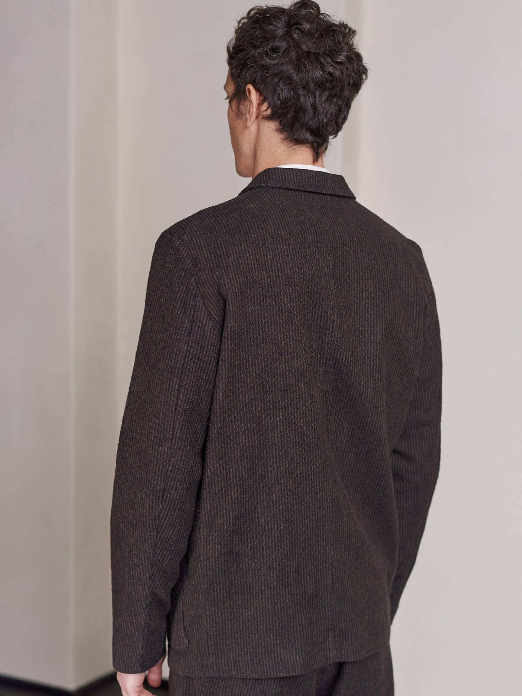 Anzugsjacke Elmar Blazer eco flannel striped brown About Companions