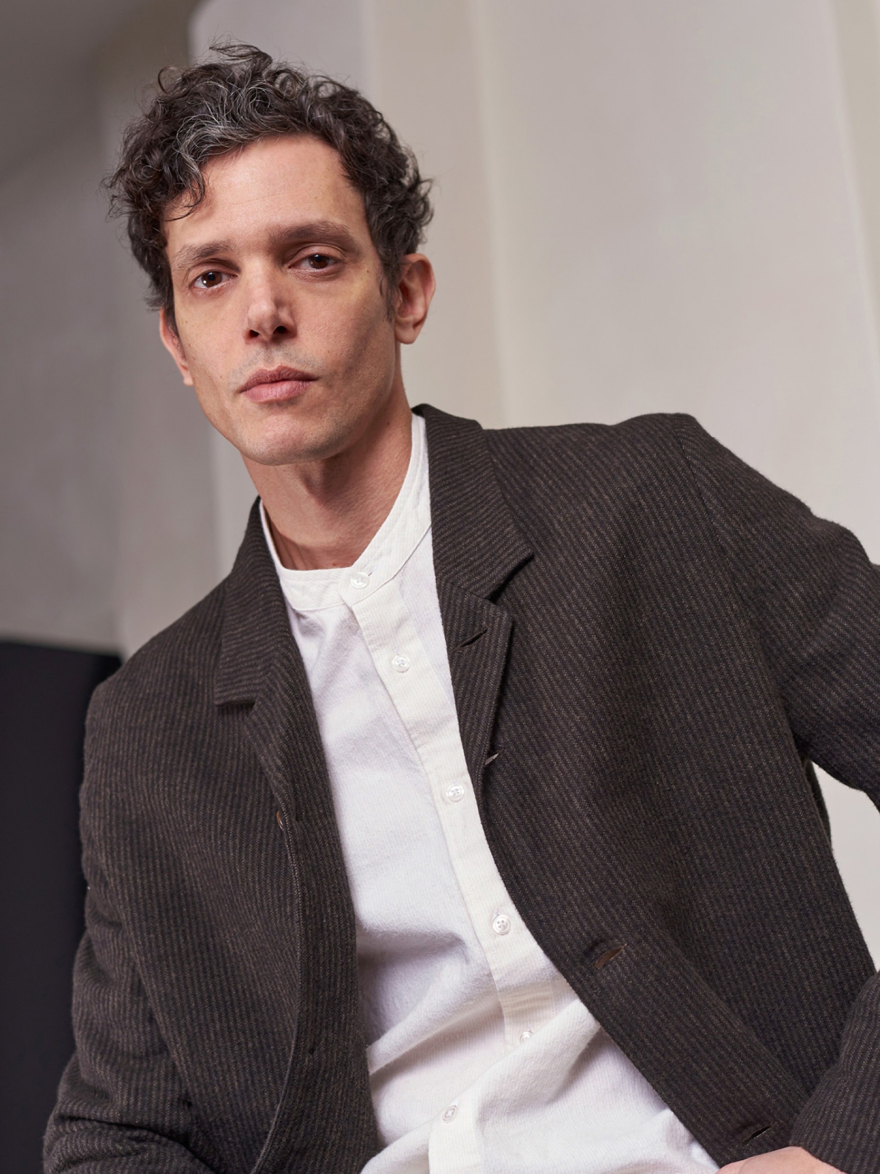 Anzugsjacke Elmar Blazer eco flannel striped brown About Companions