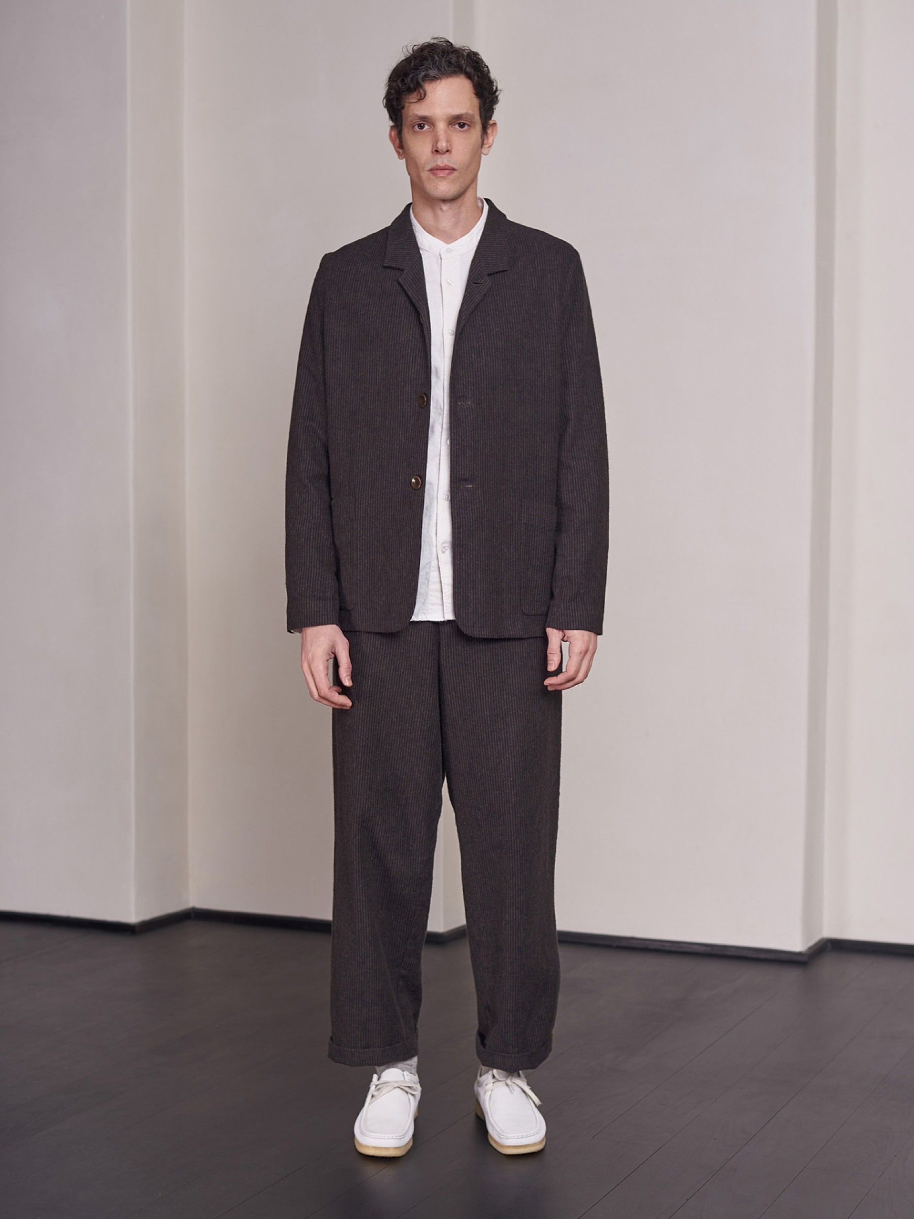 Anzugsjacke Elmar Blazer eco flannel striped brown About Companions