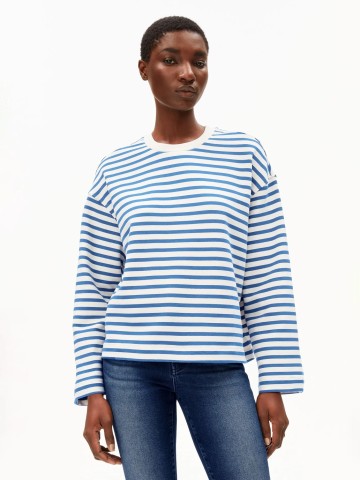 Pullover Frankaa Maarlen Stripe undyed-dark morning Armedangels
