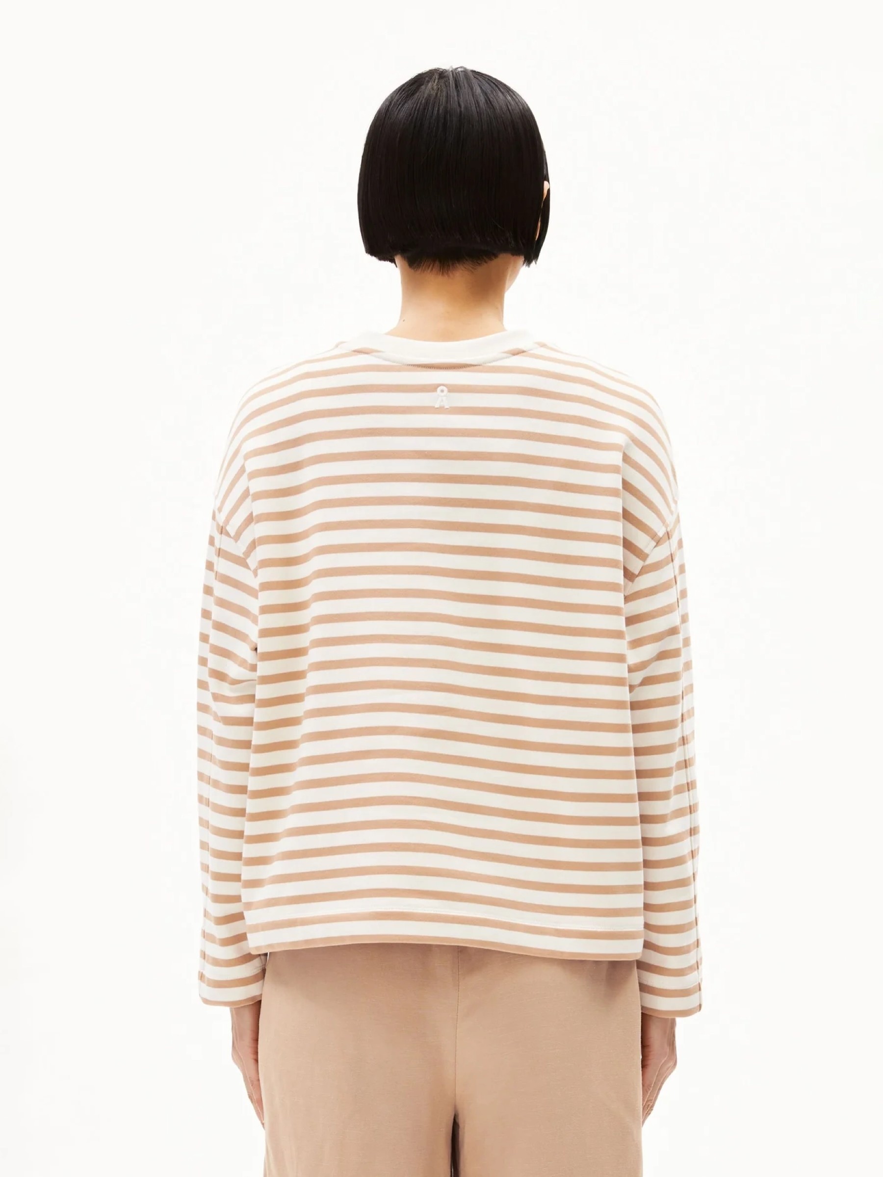 Pullover Frankaa Maarlen Stripe undyed-beige blond Armedangels