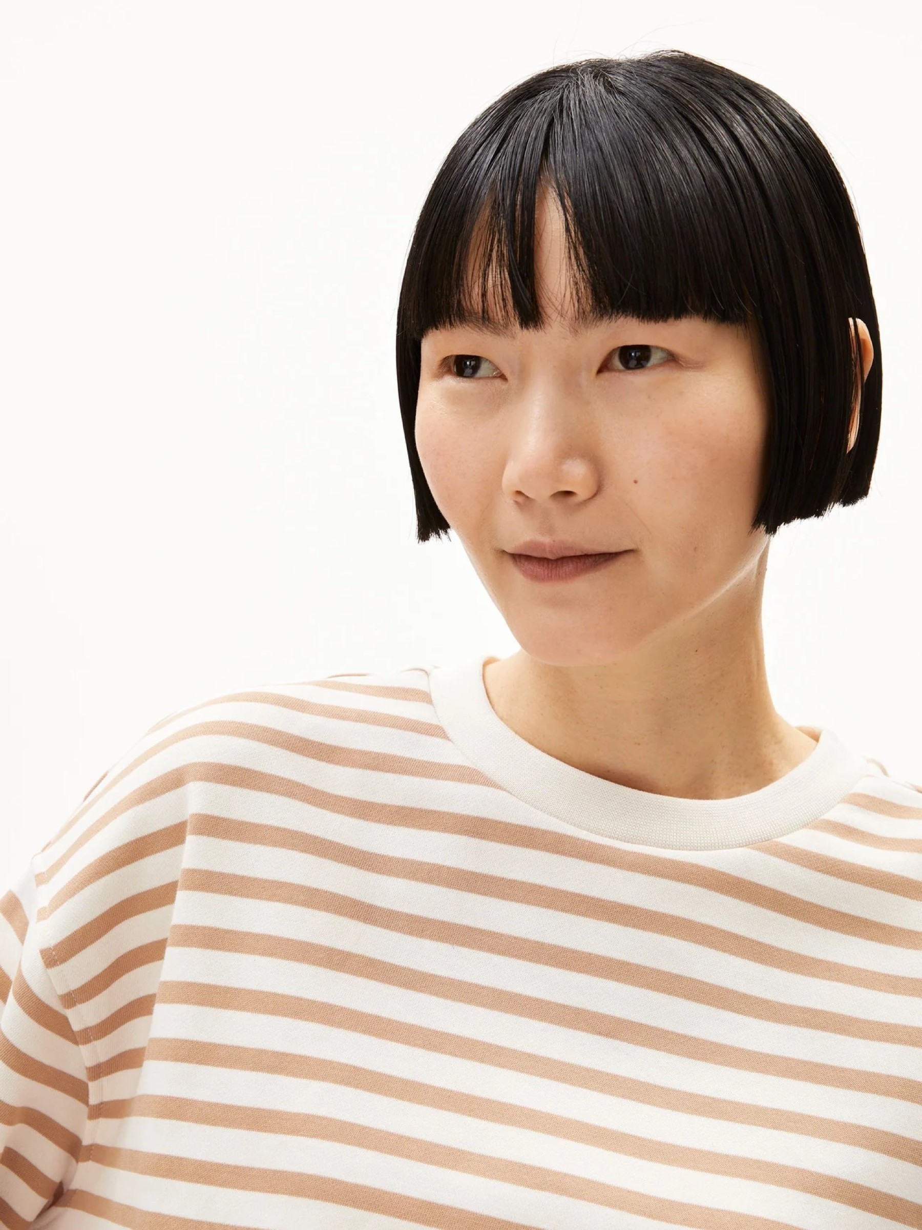 Pullover Frankaa Maarlen Stripe undyed-beige blond Armedangels