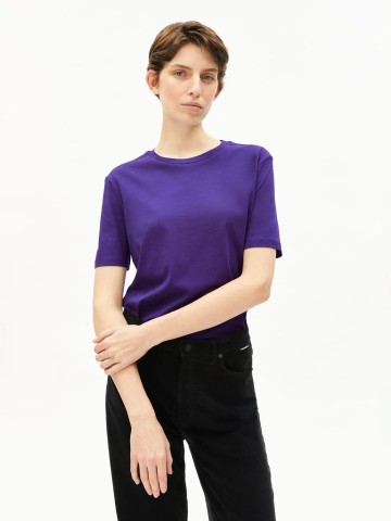 T-Shirt Lualaa indigo lilac Armedangels