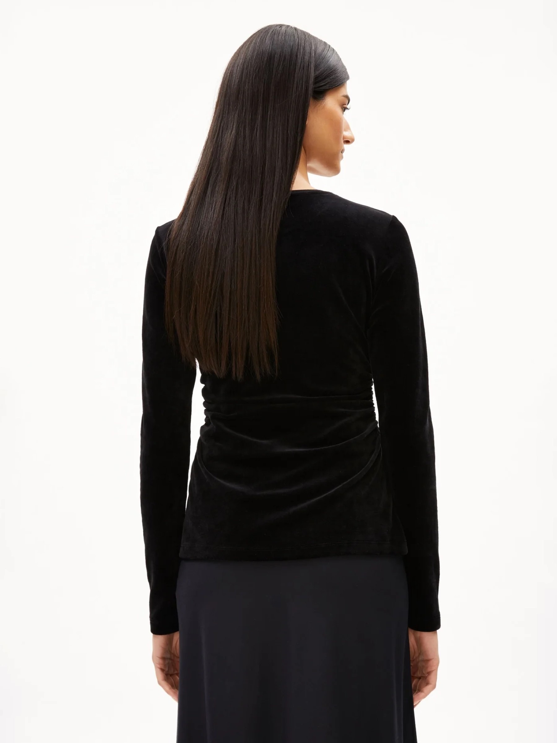 Longsleeve Adaaja Lora Velvet black Armedangels