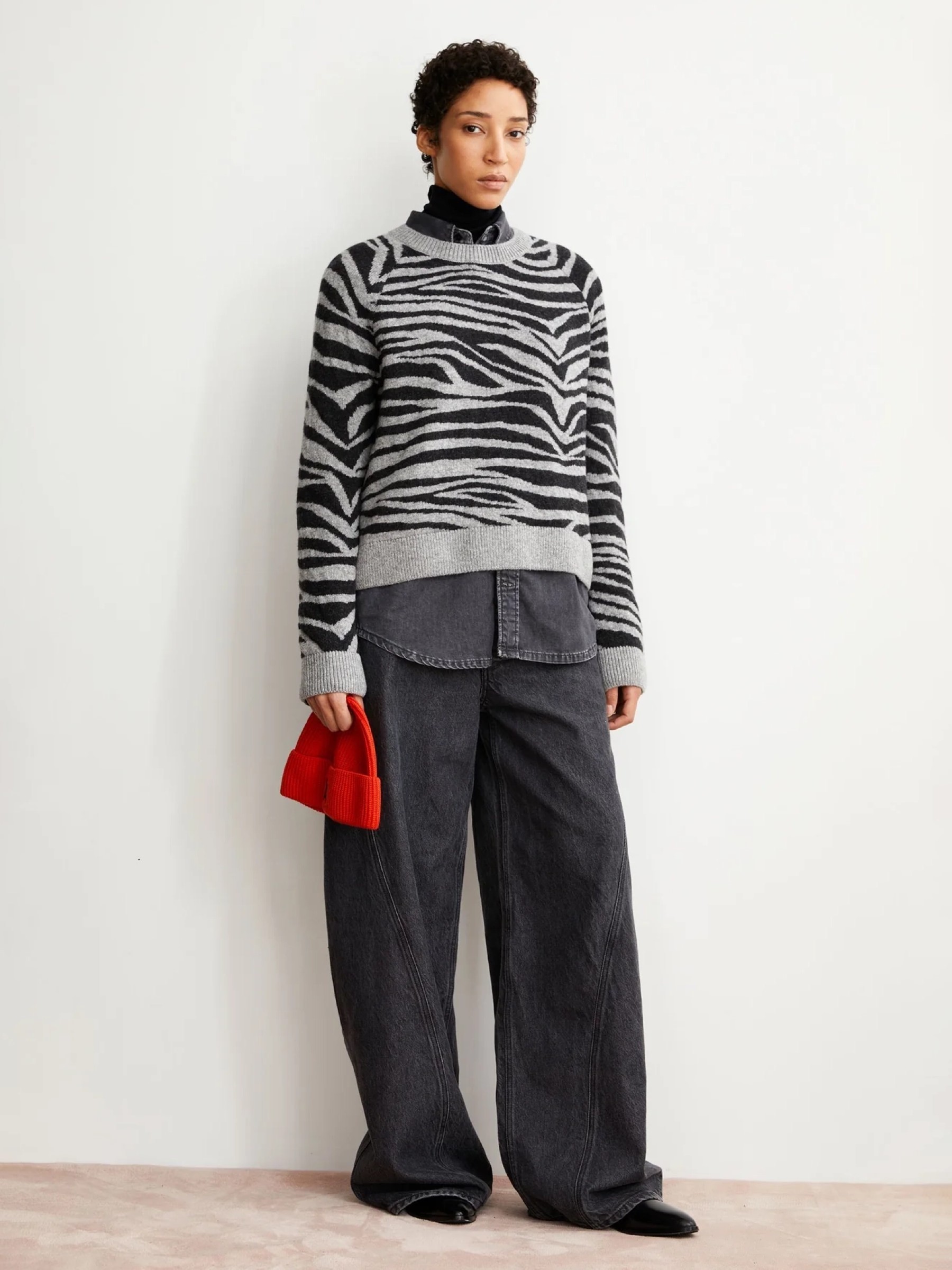 Pullover Liliriaa Zebraraa silver melange-steel melange Armedangels