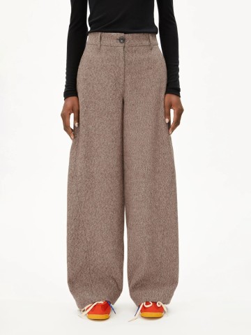 Hose Nyxaa Tweed pure-walnut cream Armedangels
