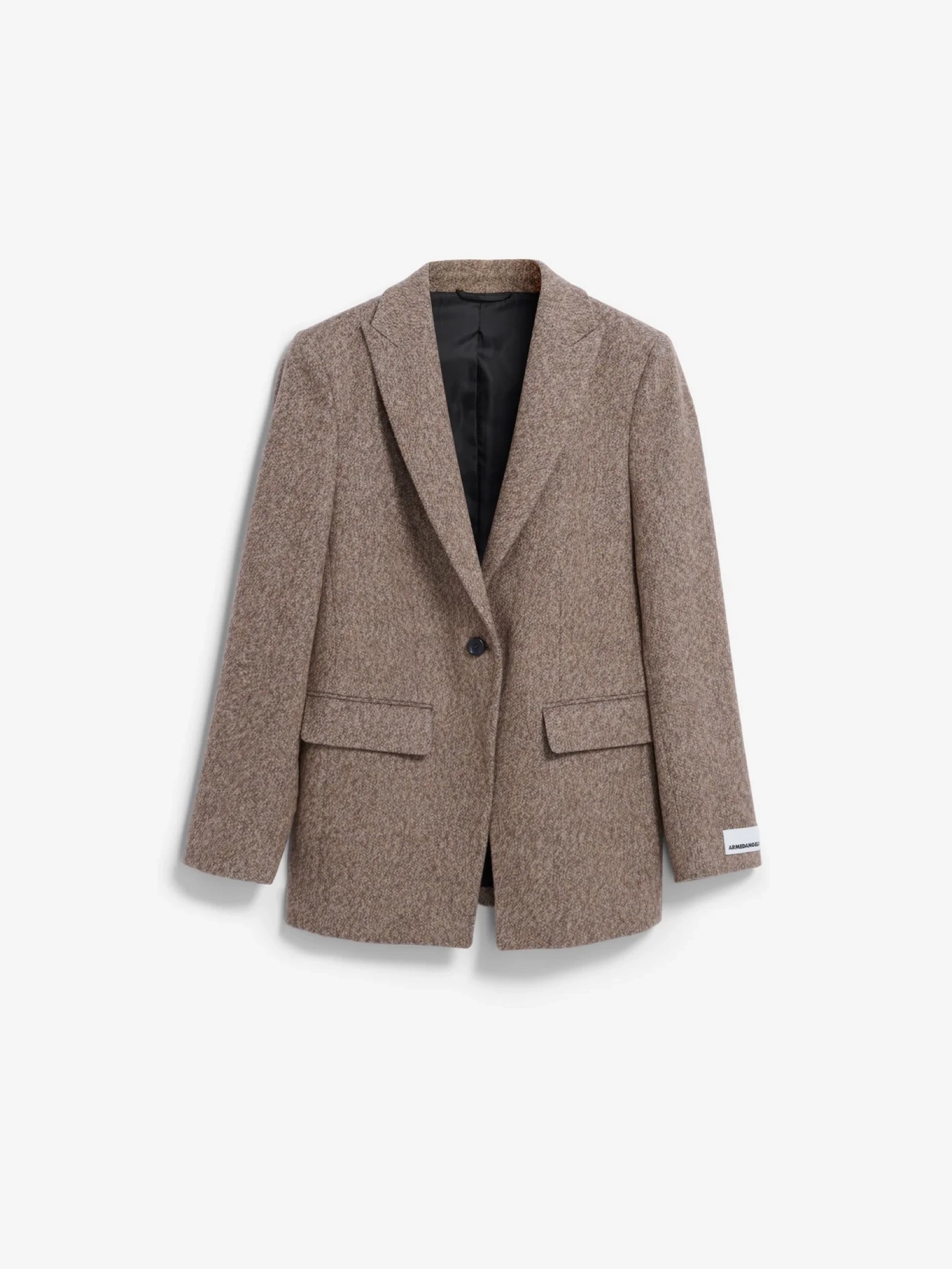 Blazer Mikulaa Tweed pure-walnut cream Armedangels