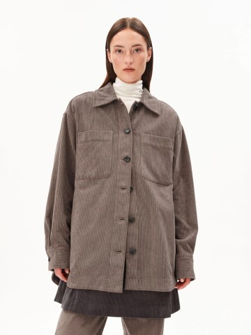 Overshirt Almaraali Corduroy walnut cream Armedangels