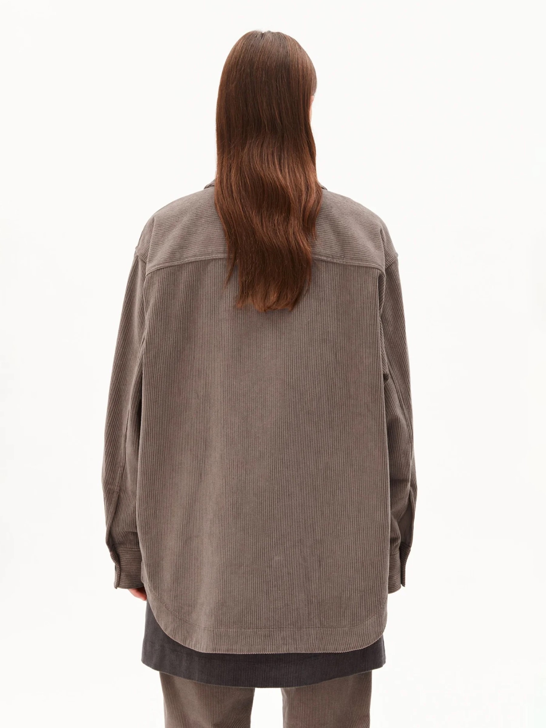 Overshirt Almaraali Corduroy walnut cream Armedangels