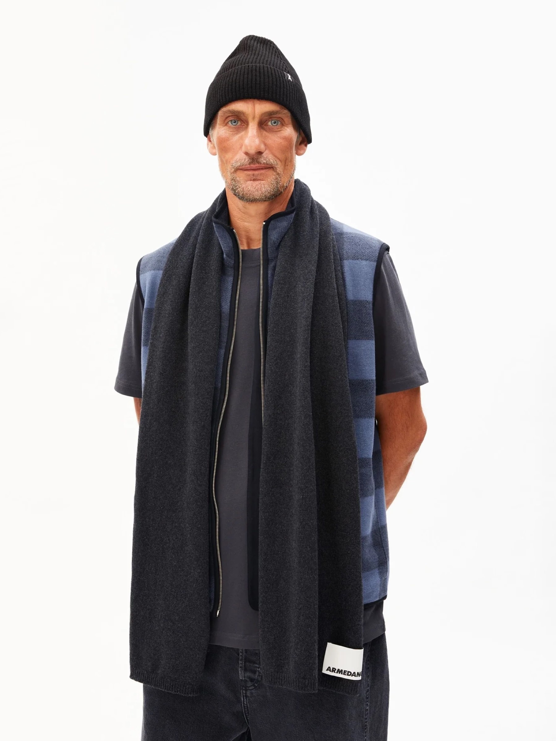 Schal Katarinaa steel melange Armedangels