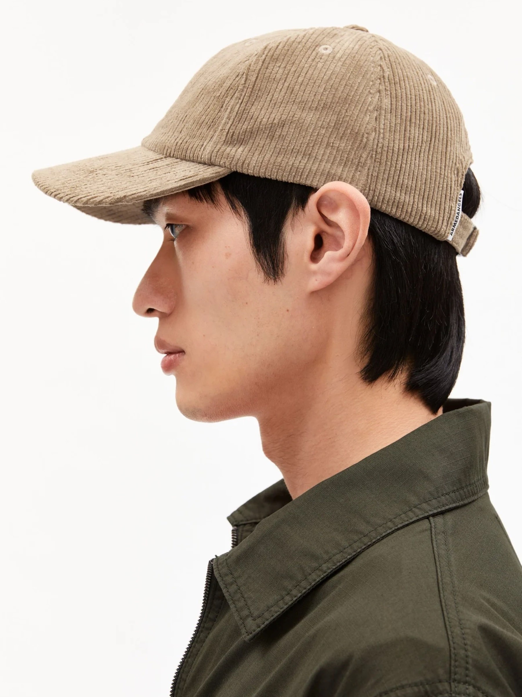 Mütze Yenaas Corduroy light oak Armedangels