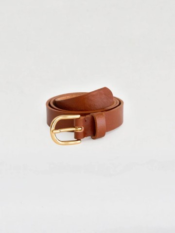 Gürtel Hoek Belt light brown gold BADI Culture