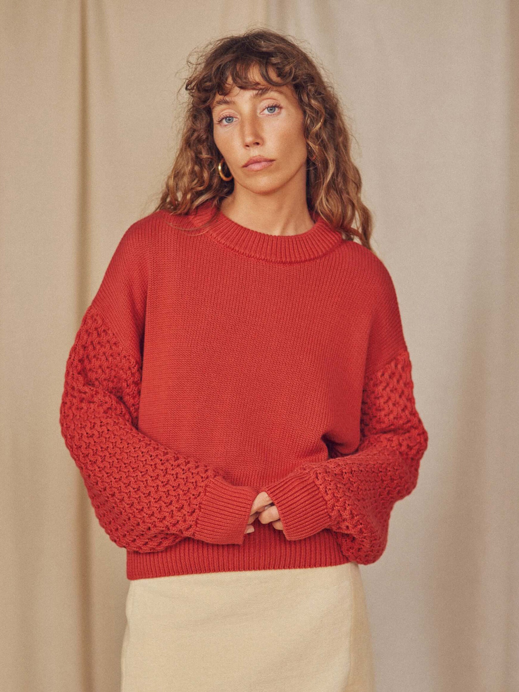 Pullover Vegan Sweater rust Cossac