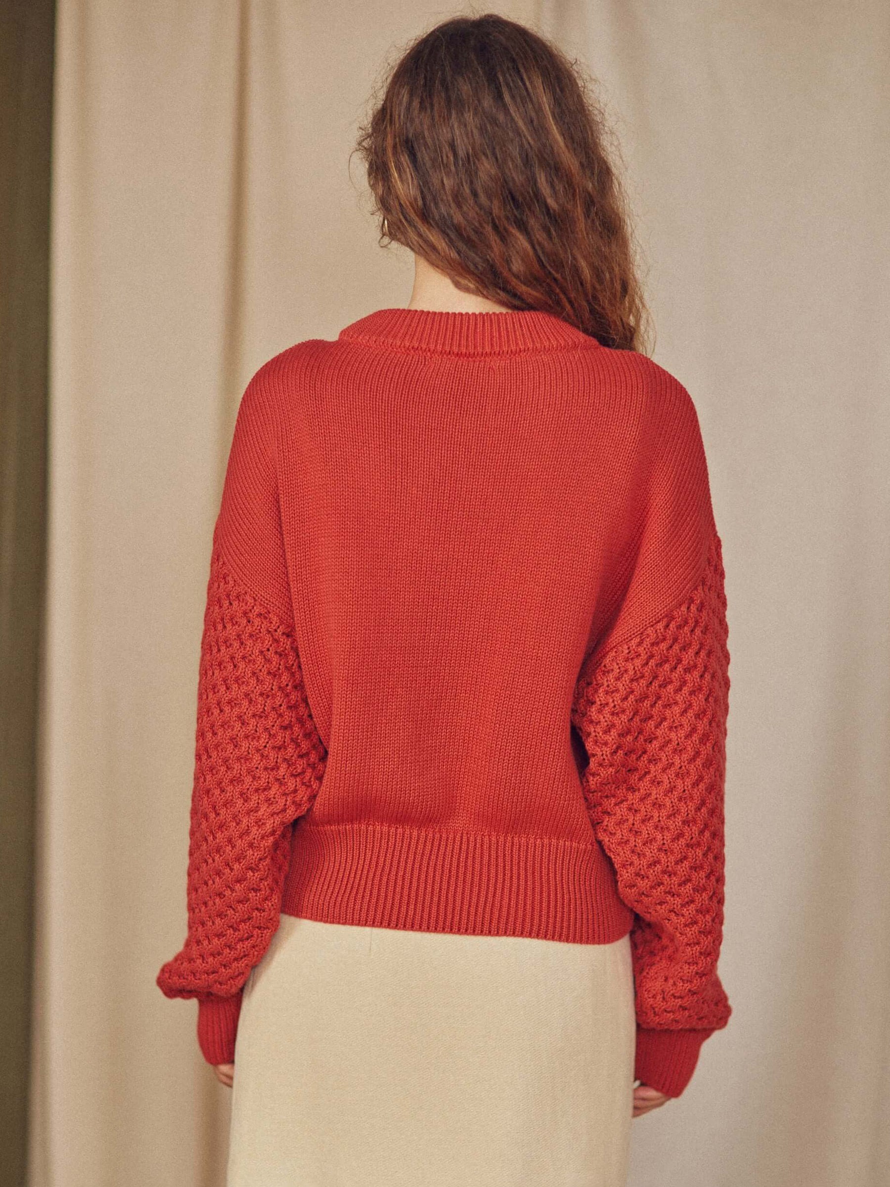 Pullover Vegan Sweater rust Cossac