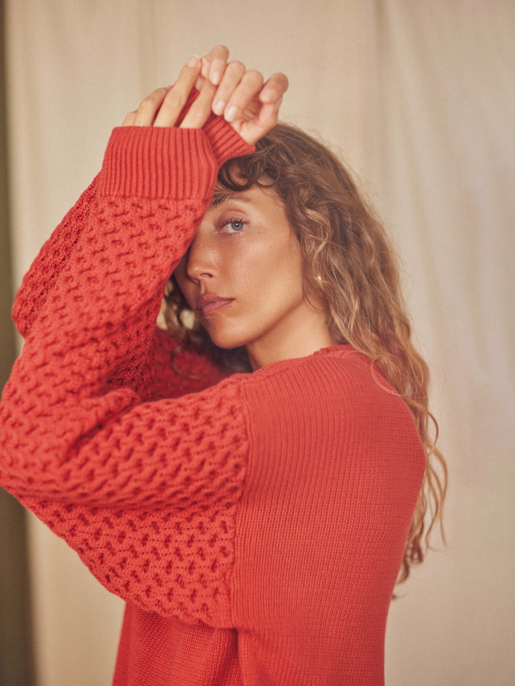 Pullover Vegan Sweater rust Cossac