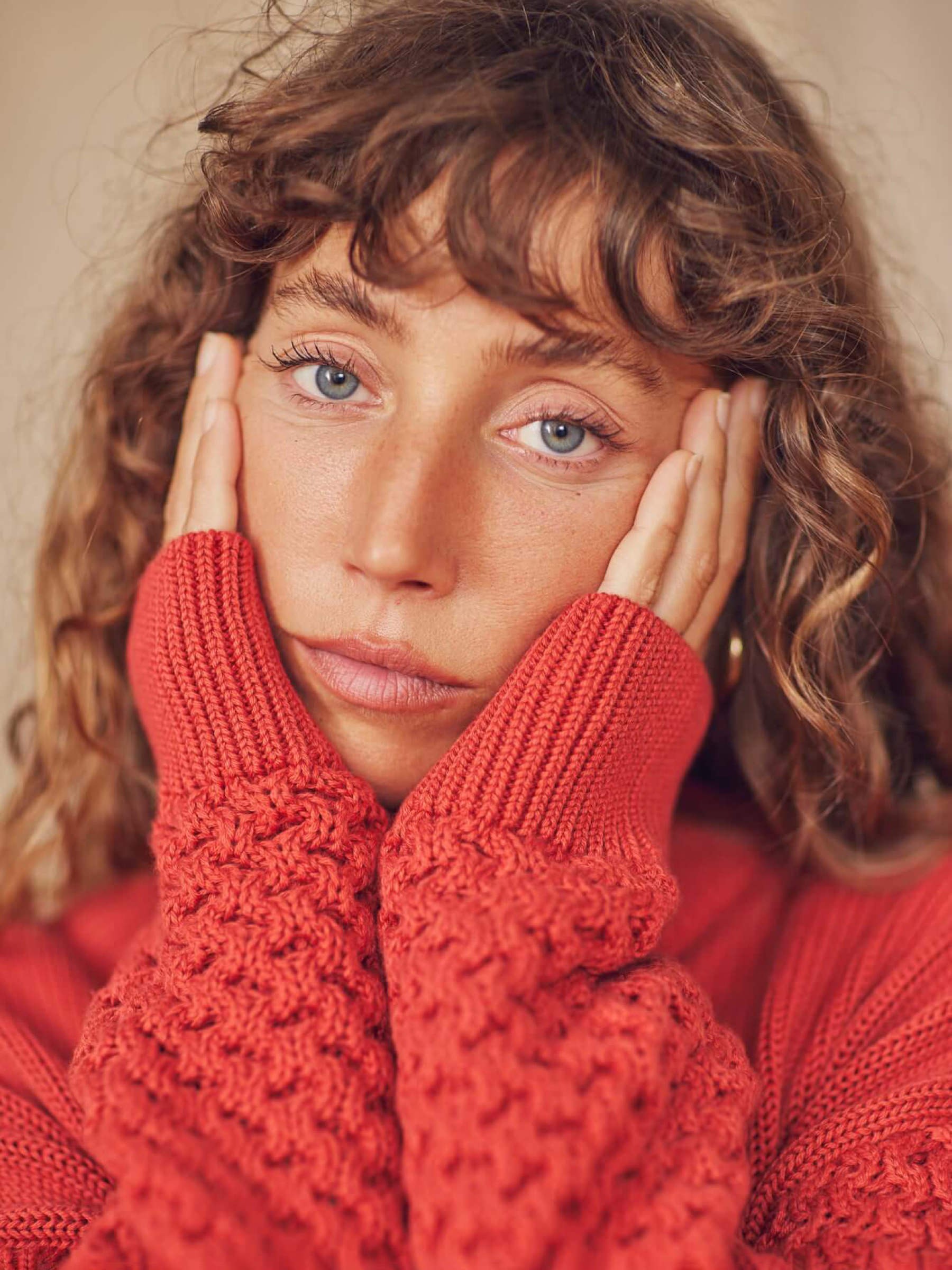 Pullover Vegan Sweater rust Cossac