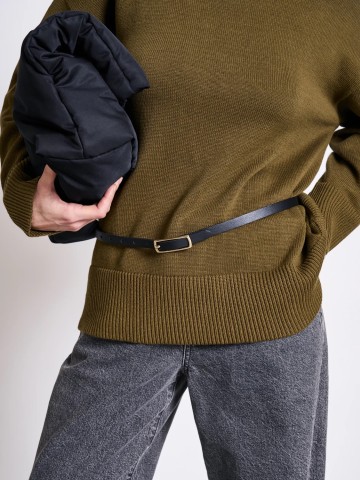 Gürtel Thin Belt Nyby black gold Jan 'n June