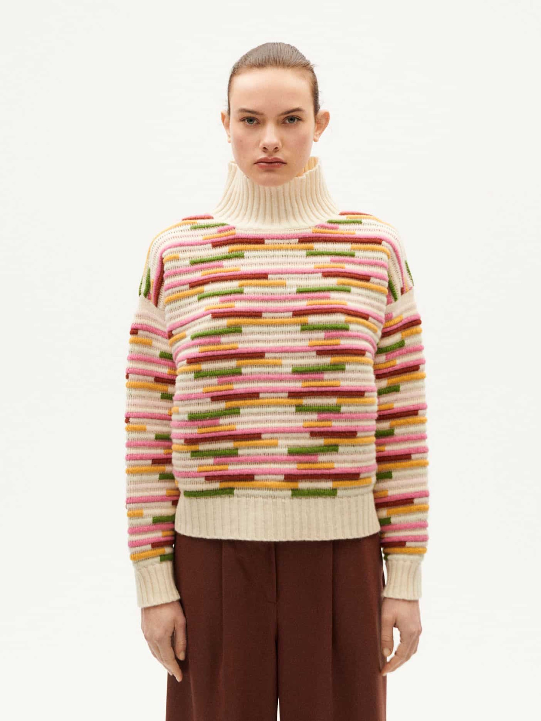 Pullover Idra Knitted Sweater stripe multicolor Thinking Mu