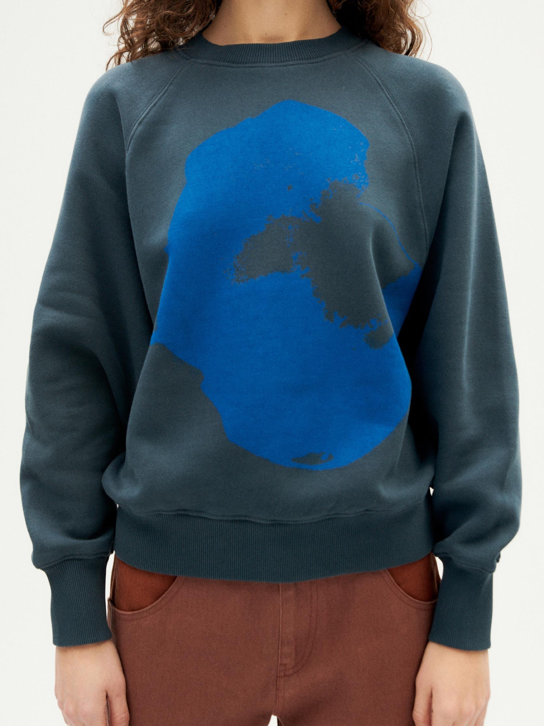 Pullover Bonnie Sweatshirt coffee flower Thinking Mu