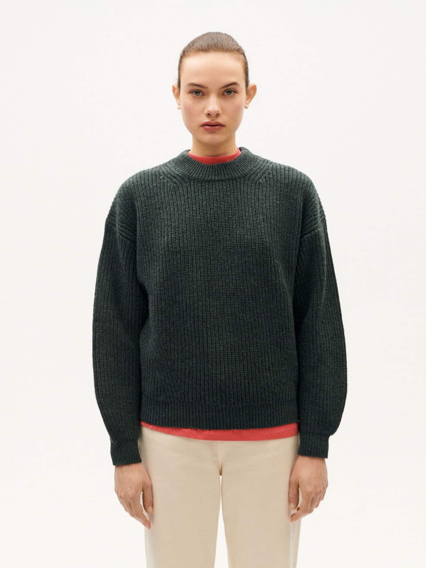 Pullover Carmen Knitted Sweater grafito Thinking Mu