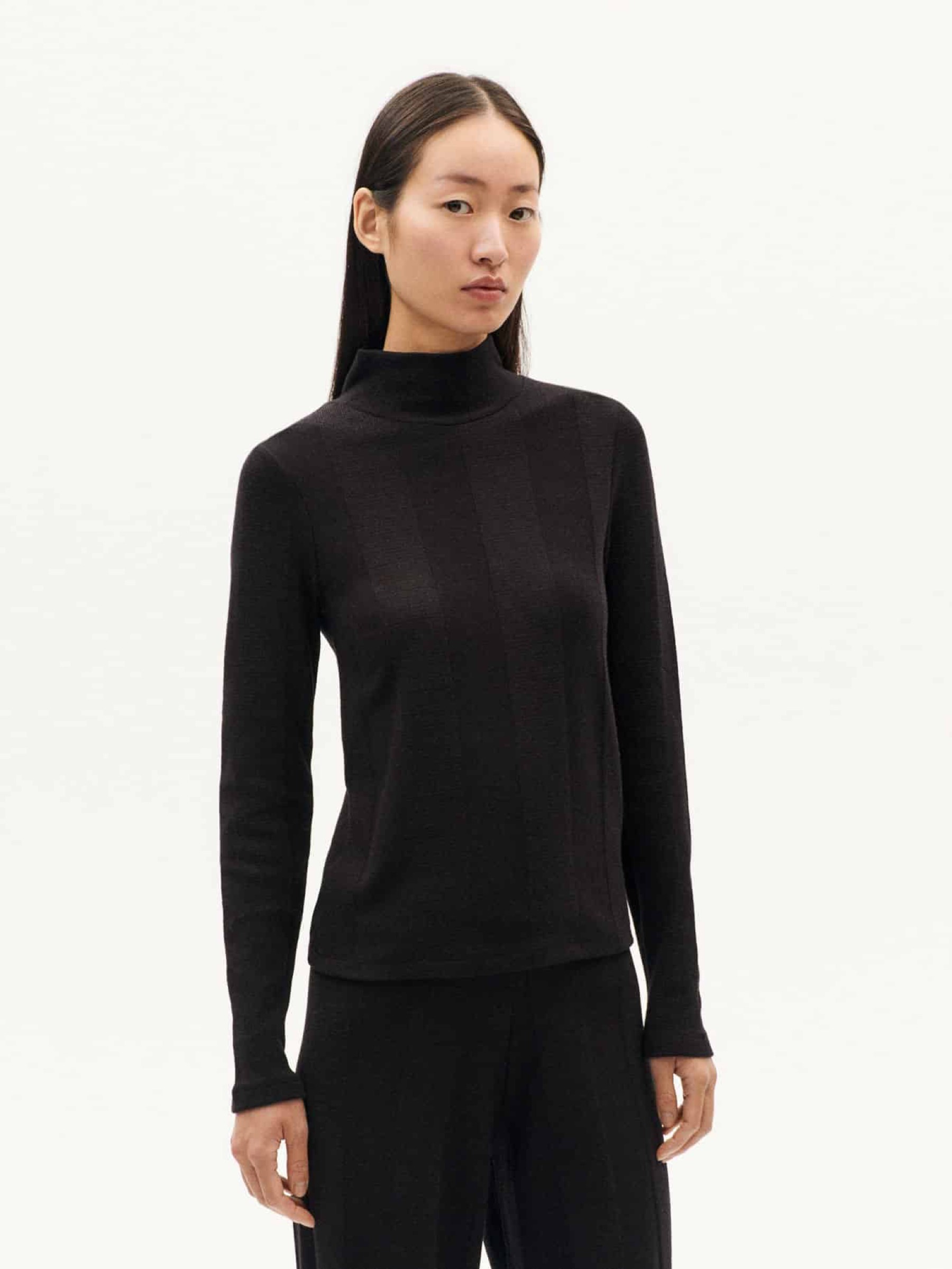 Longsleeve Ellen Top black Thinking Mu