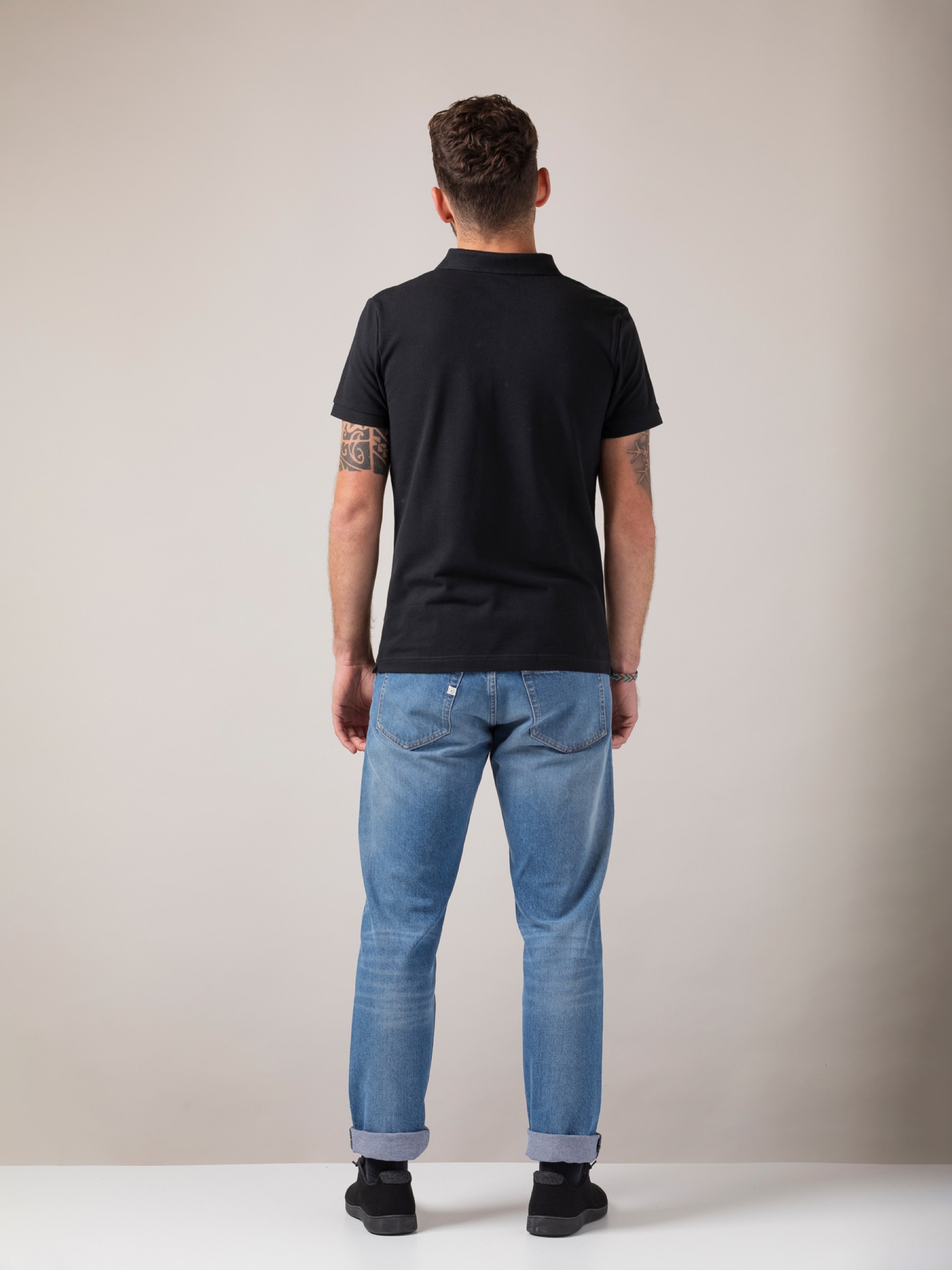 T-Shirt Basic Polo black ZRCL