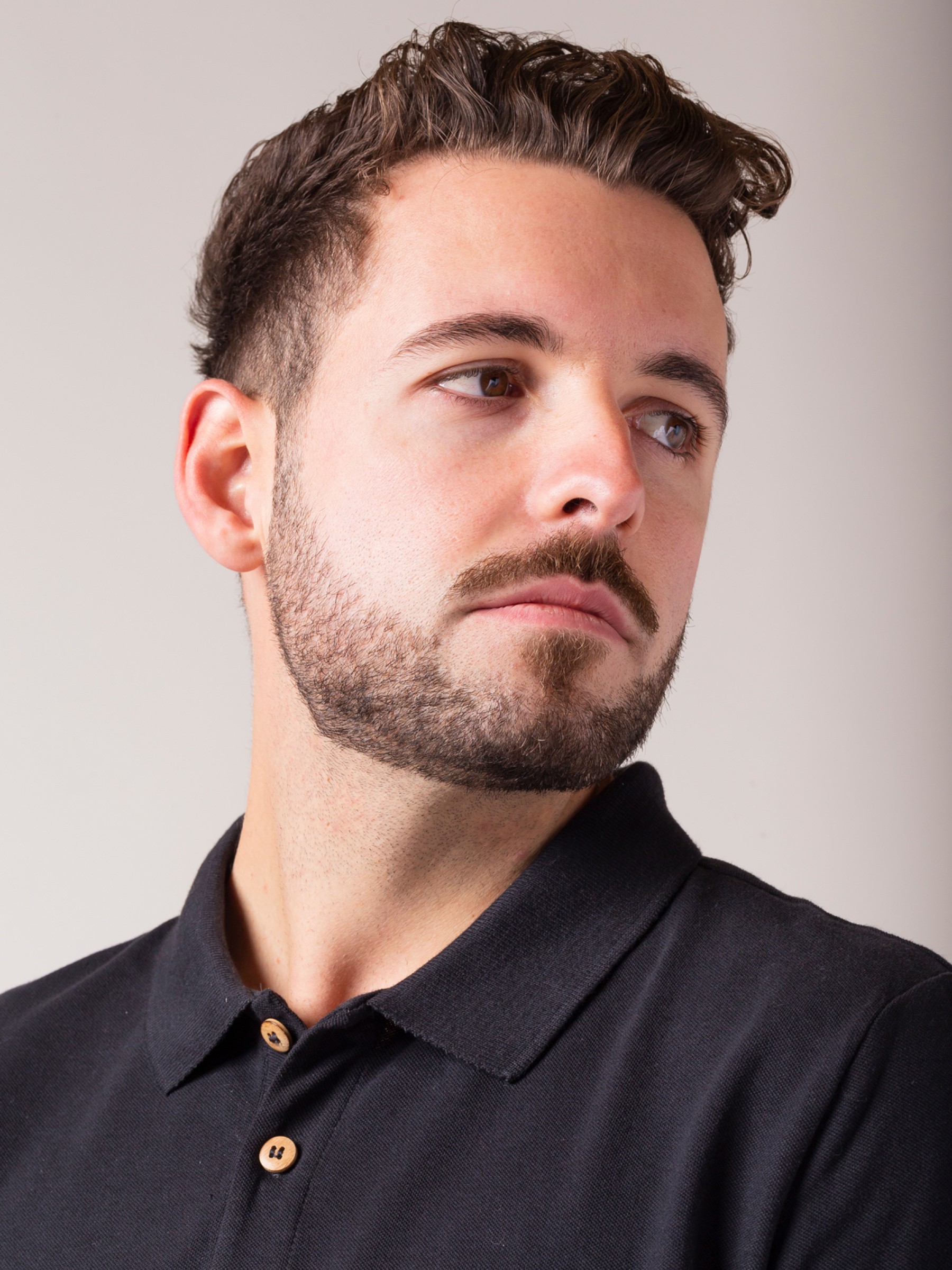 T-Shirt Basic Polo black ZRCL