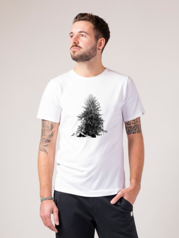 Photo Fir Tree T-Shirt white ZRCL