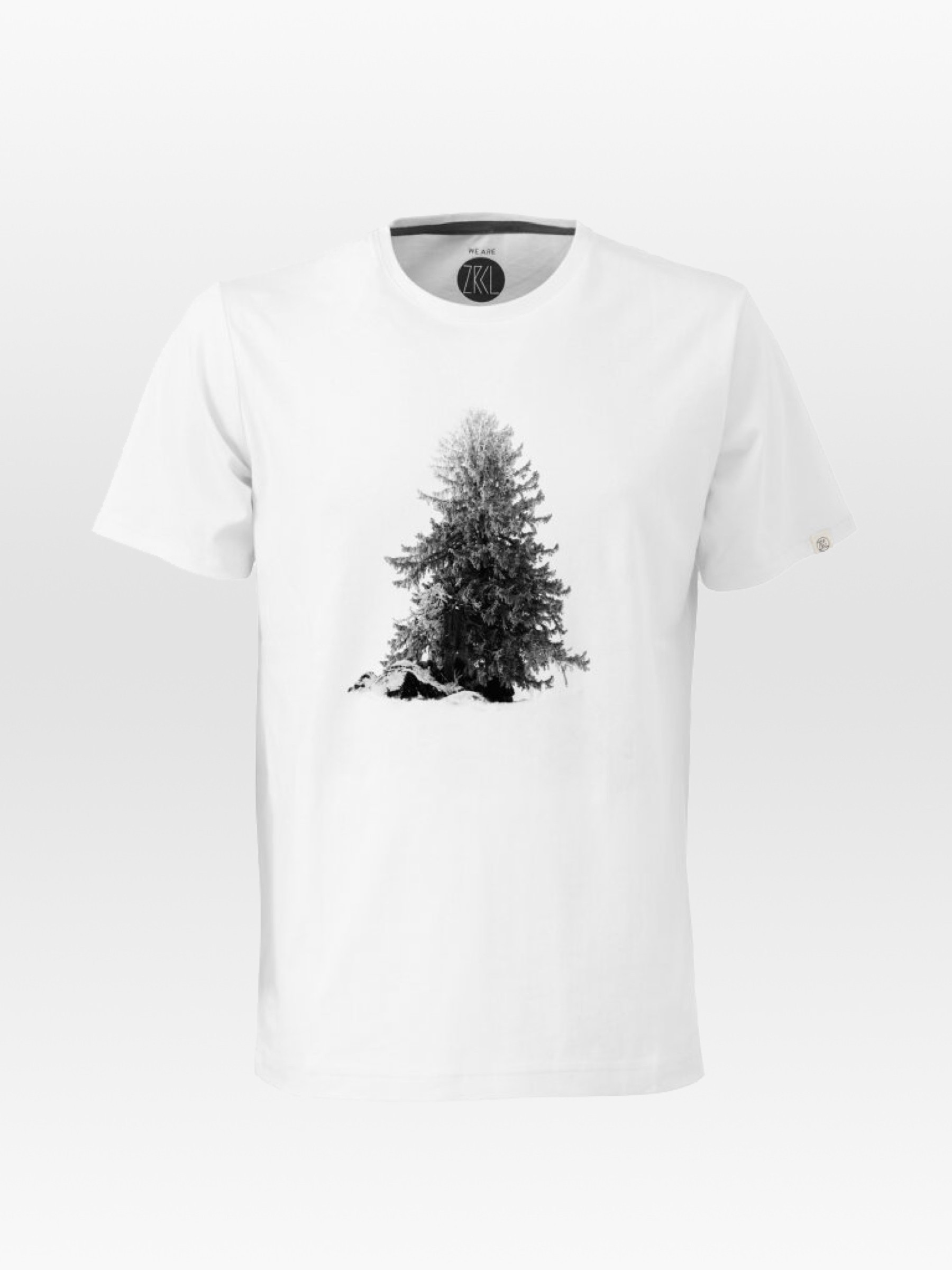 Photo Fir Tree T-Shirt white ZRCL
