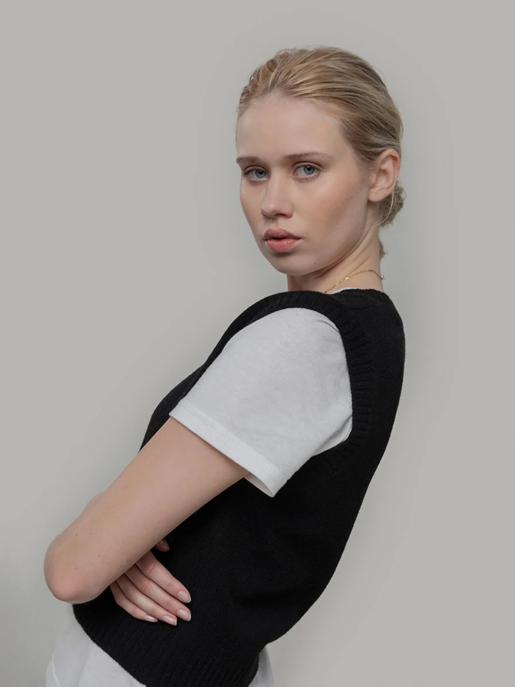 Weste Melania Women Wool Vest black ardesia Rifo