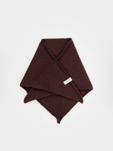 Halstuch Masha Unisex Recycled Cashmere Bandana brown caffè Rifo