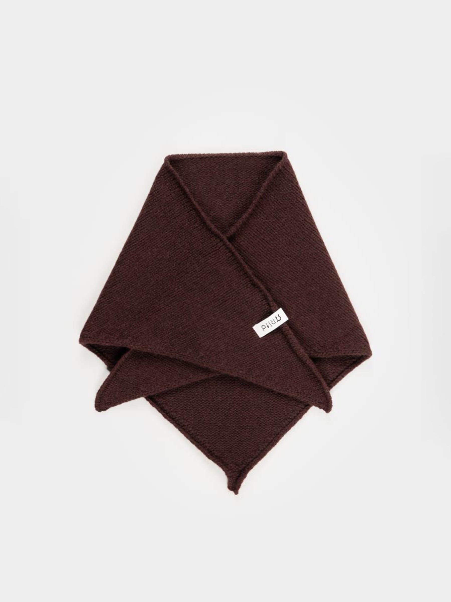 Halstuch Masha Unisex Recycled Cashmere Bandana brown caffè Rifo