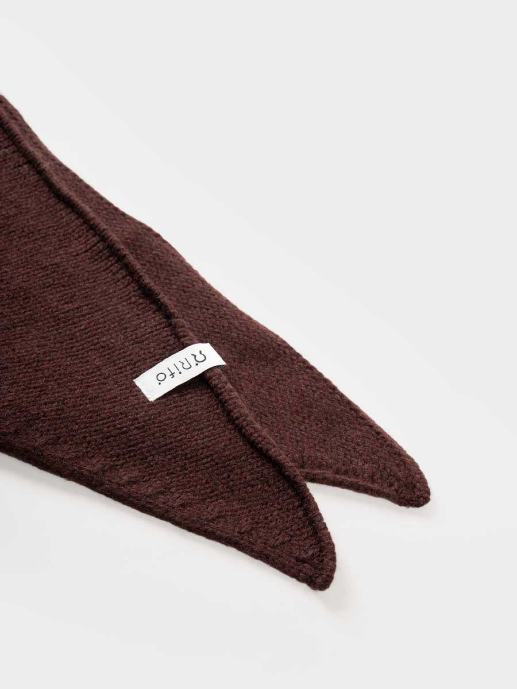 Halstuch Masha Unisex Recycled Cashmere Bandana brown caffè Rifo