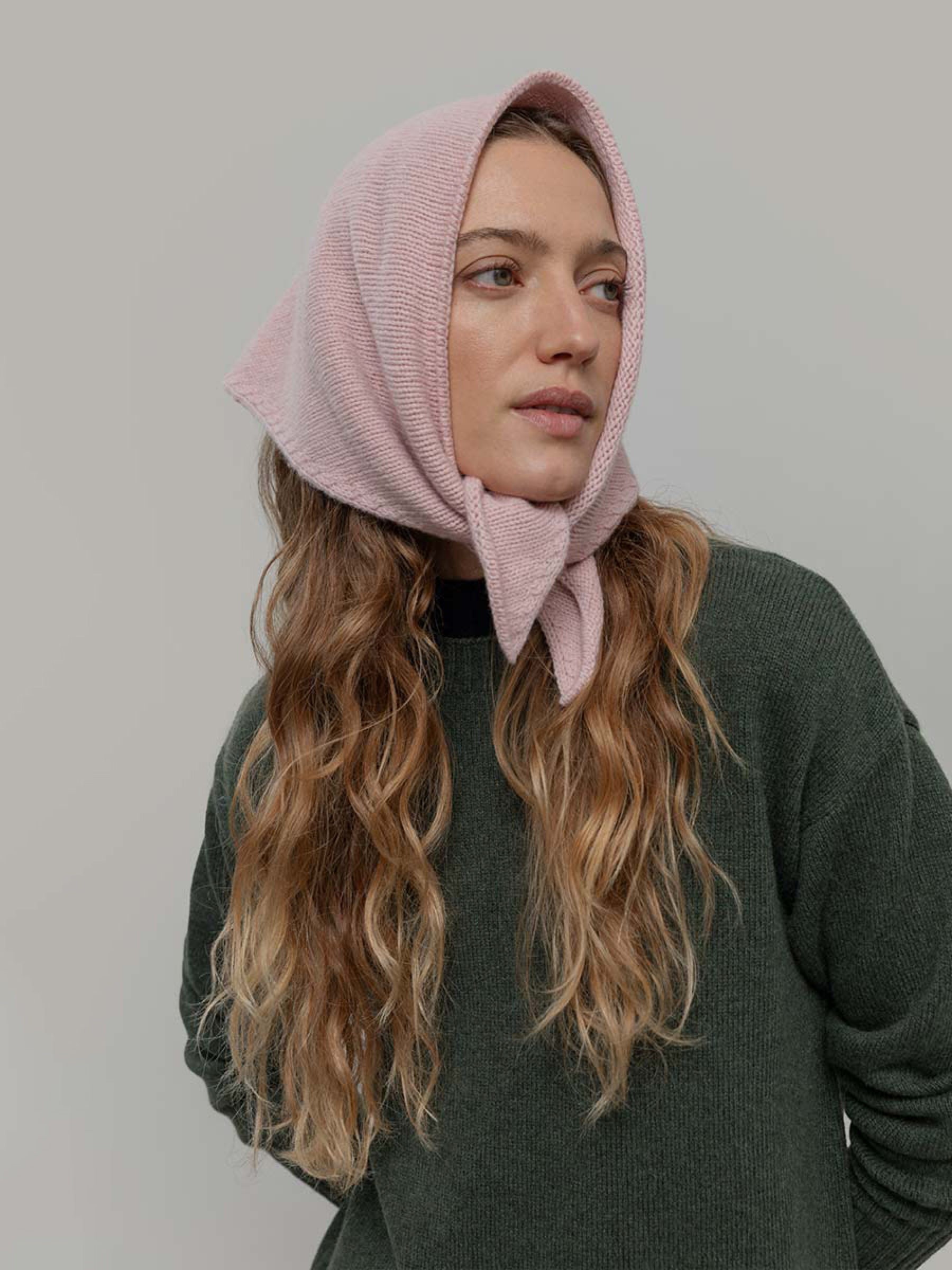 Halstuch Masha Unisex Recycled Cashmere Bandana pink blush Rifo