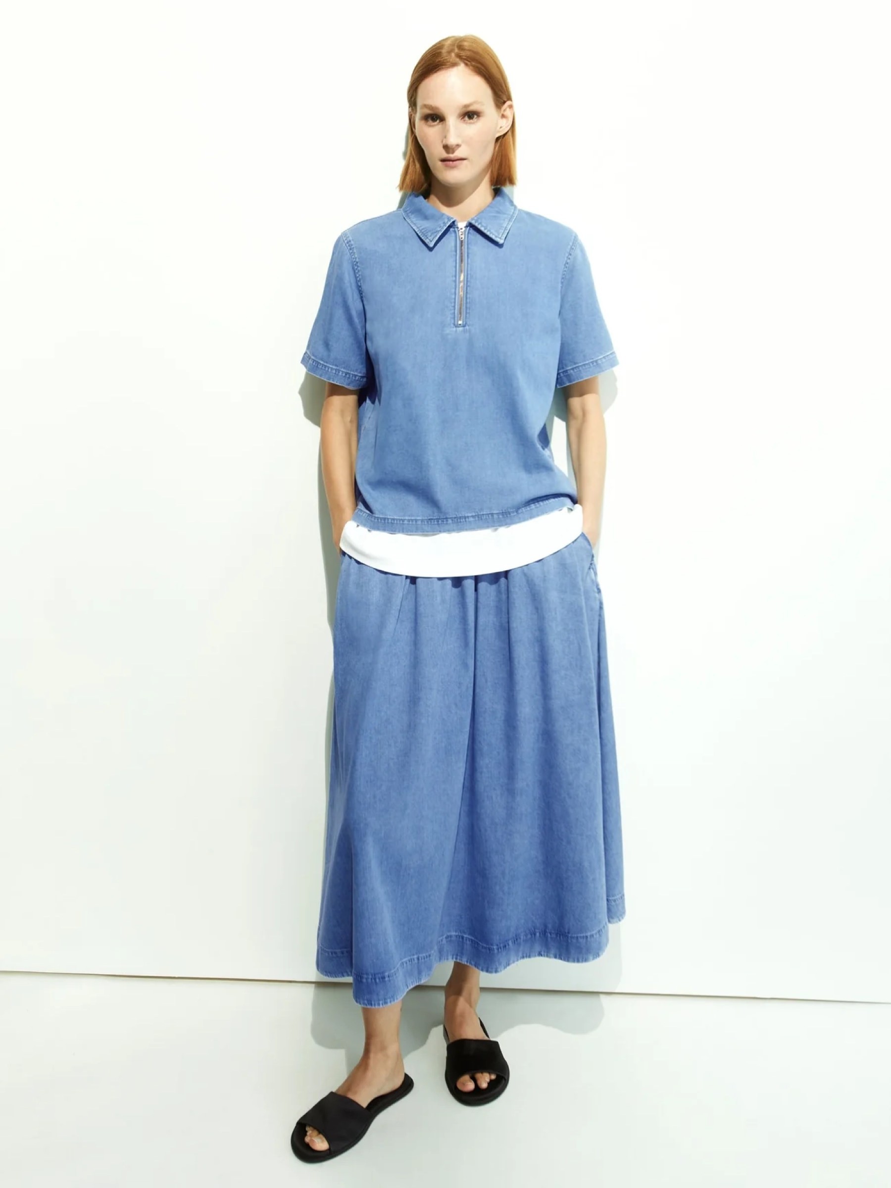 Jeansbluse Cinziaa rhea Armedangels