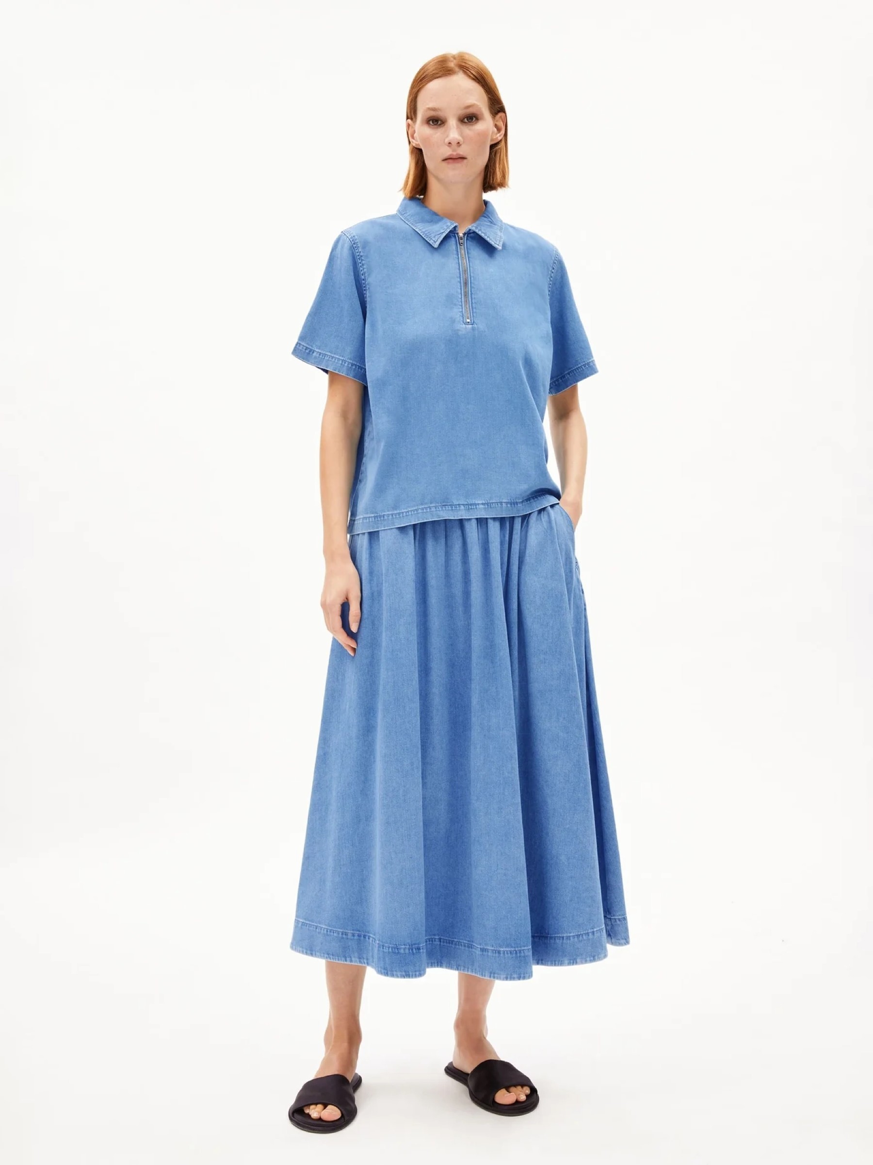 Jeansbluse Cinziaa rhea Armedangels