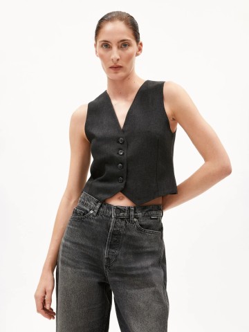 Weste Sineriaa steel melange Armedangels