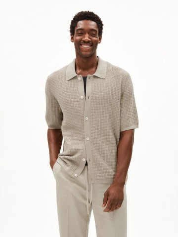 Hemd Eduaardo sand stone Armedangels