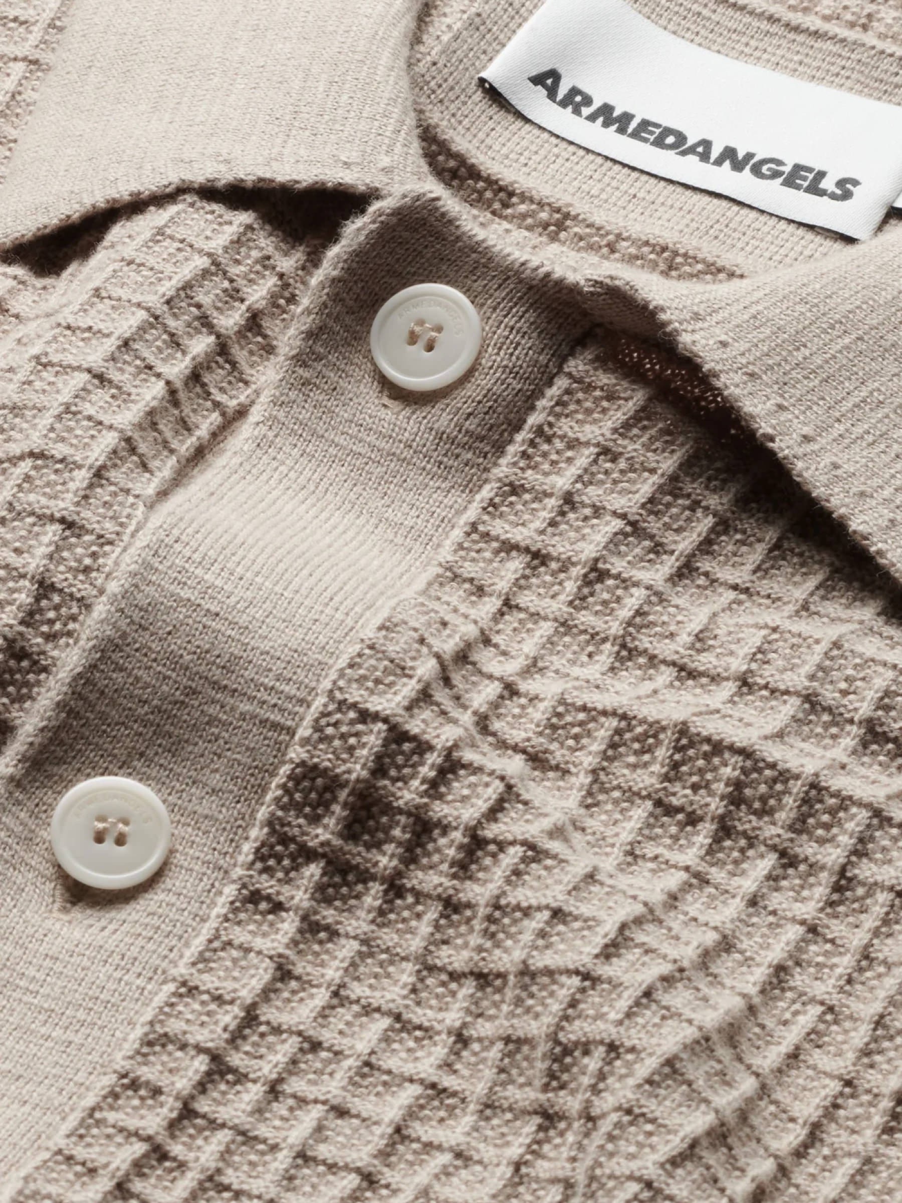 Hemd Eduaardo sand stone Armedangels