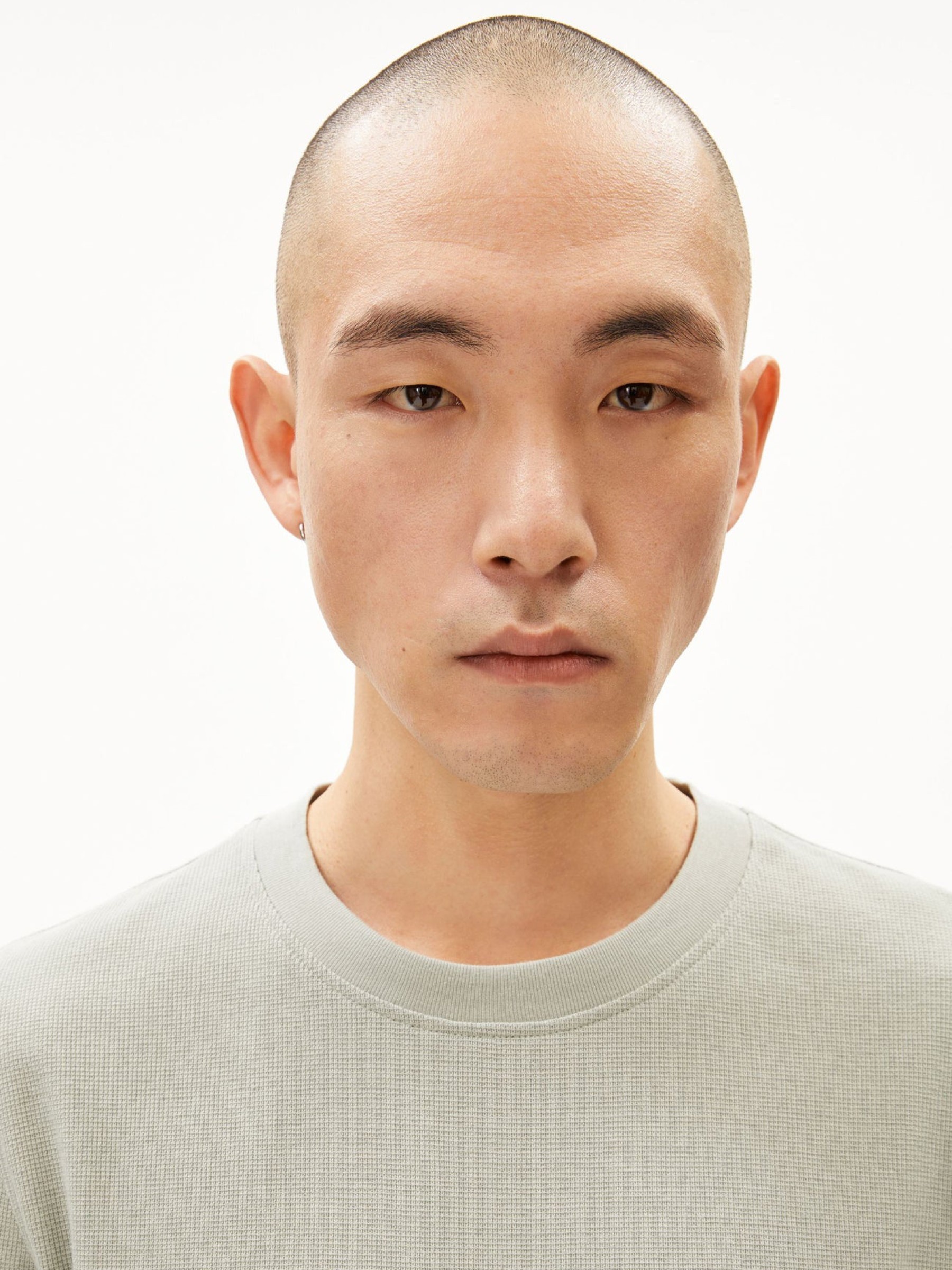 T-Shirt Maakros Waffle seagreen Armedangels