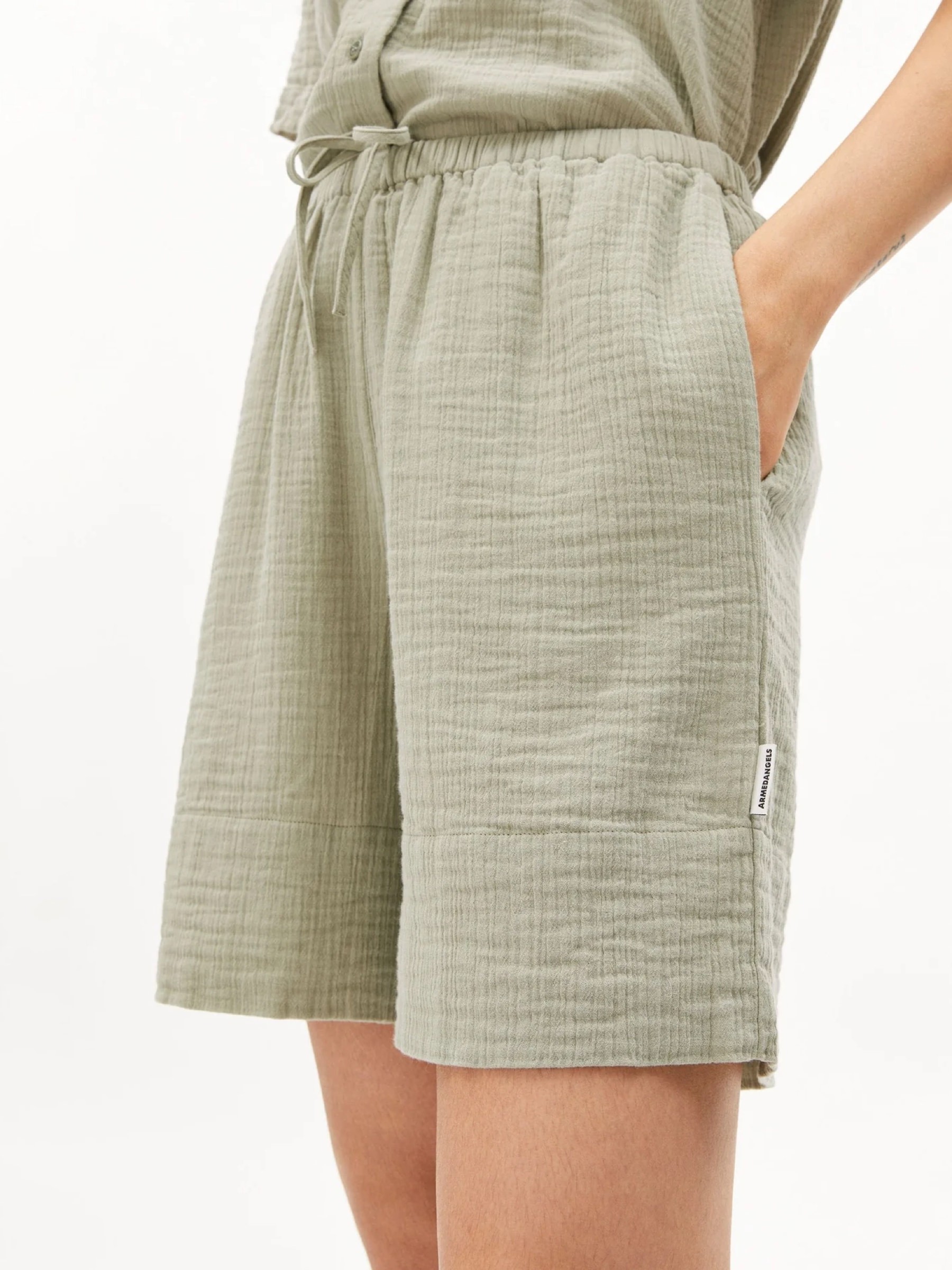 Shorts Teonaa Musselin seagreen Armedangels