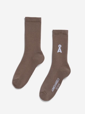 Socke Saamus Bold walnut cream Armedangels