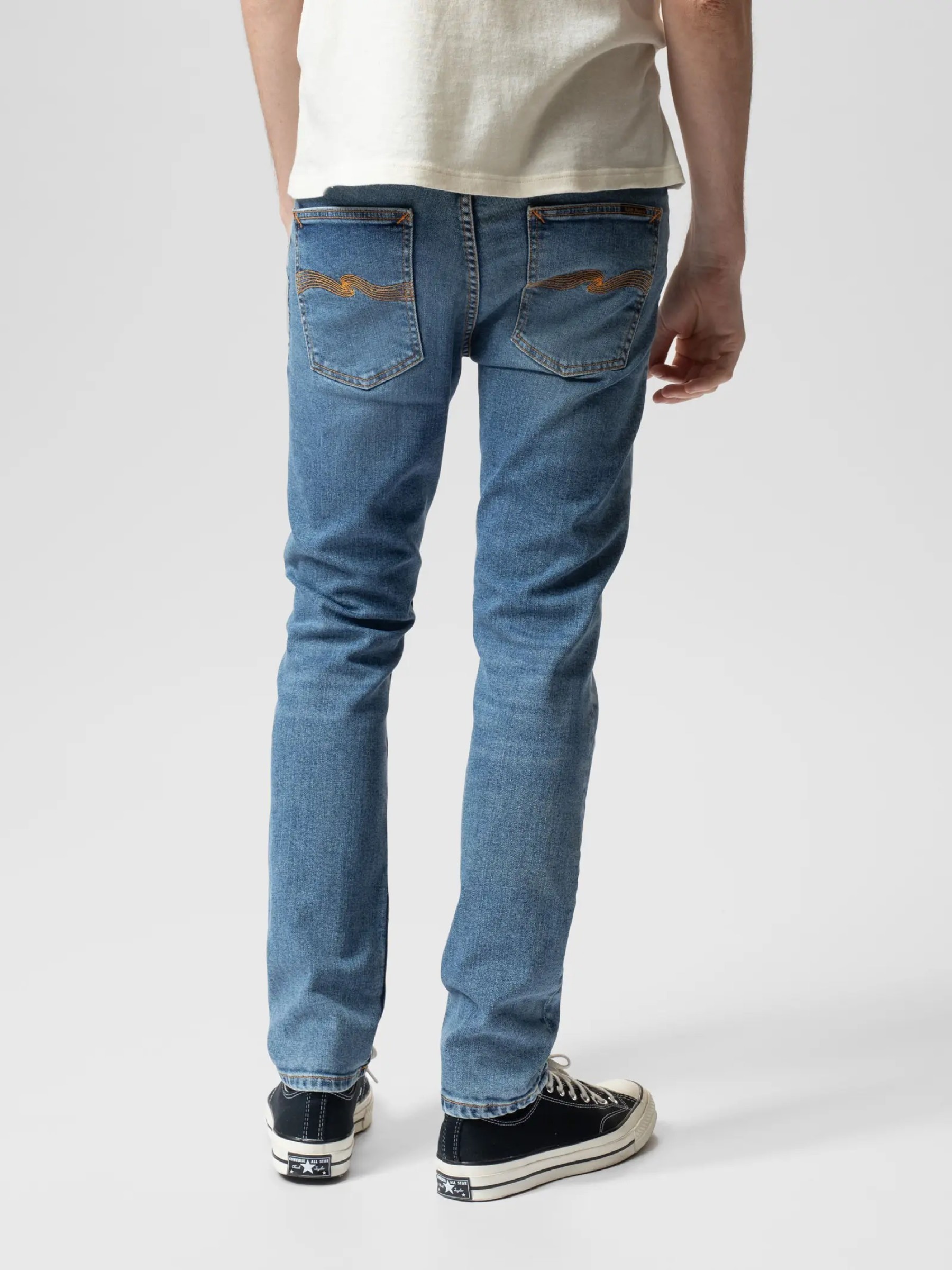 Hose Lean Dean lost orange Nudie Jeans
