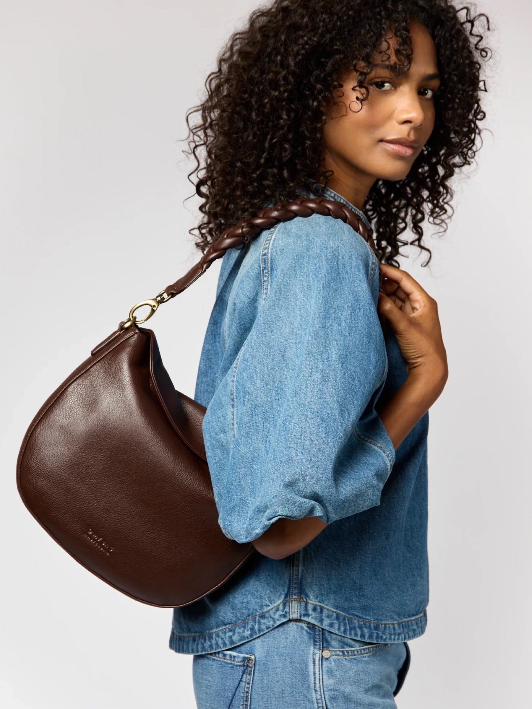 Tasche Lana chocolate soft grain leather O My Bag
