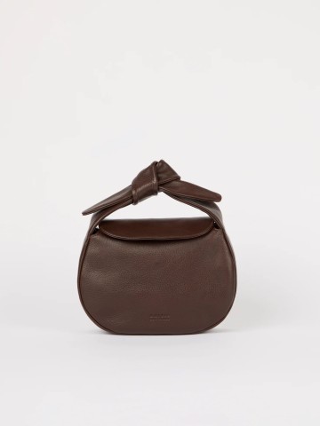 Tasche Coco Croissant chocolate soft grain leather O My Bag