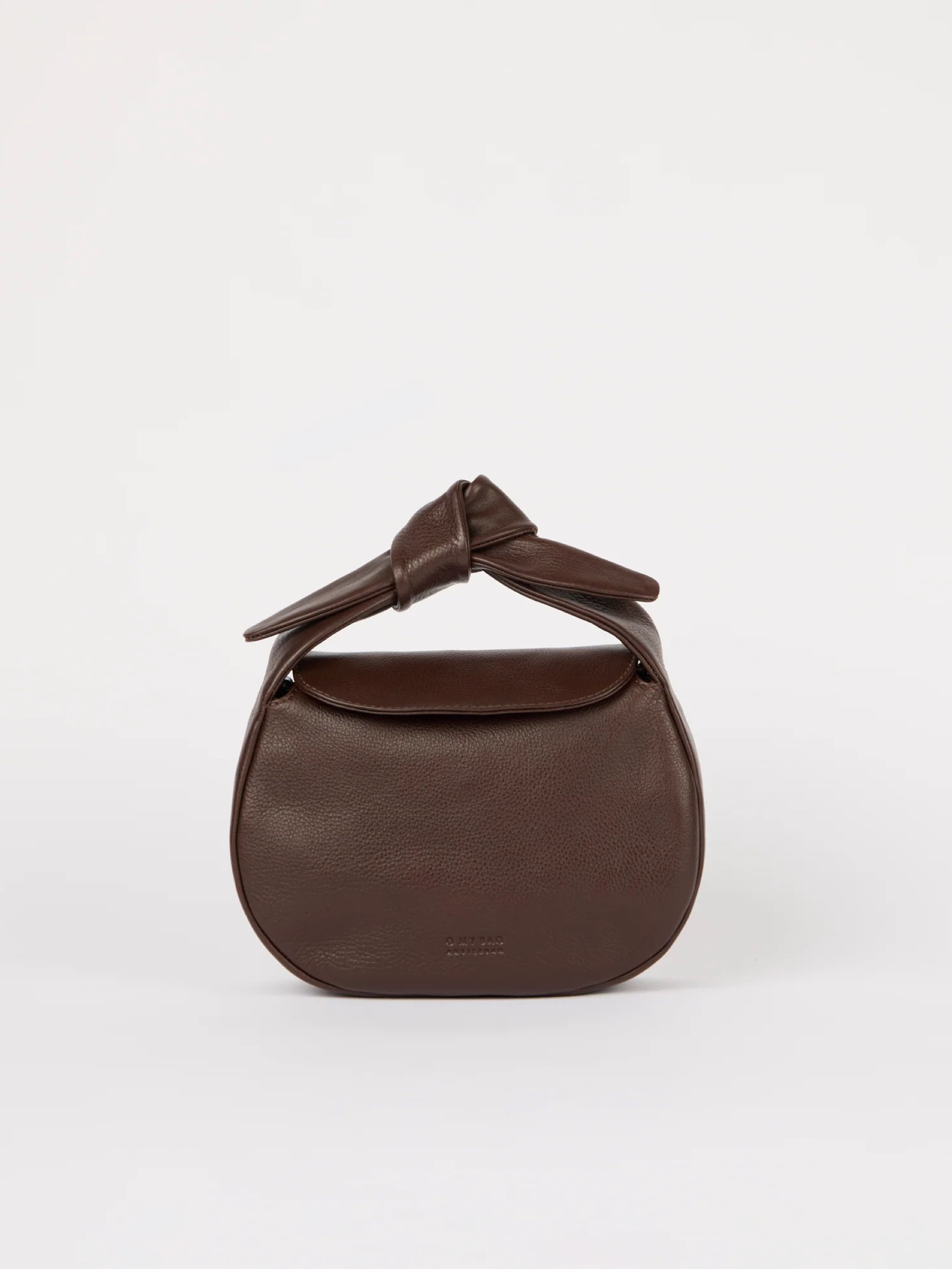 Tasche Coco Croissant chocolate soft grain leather O My Bag