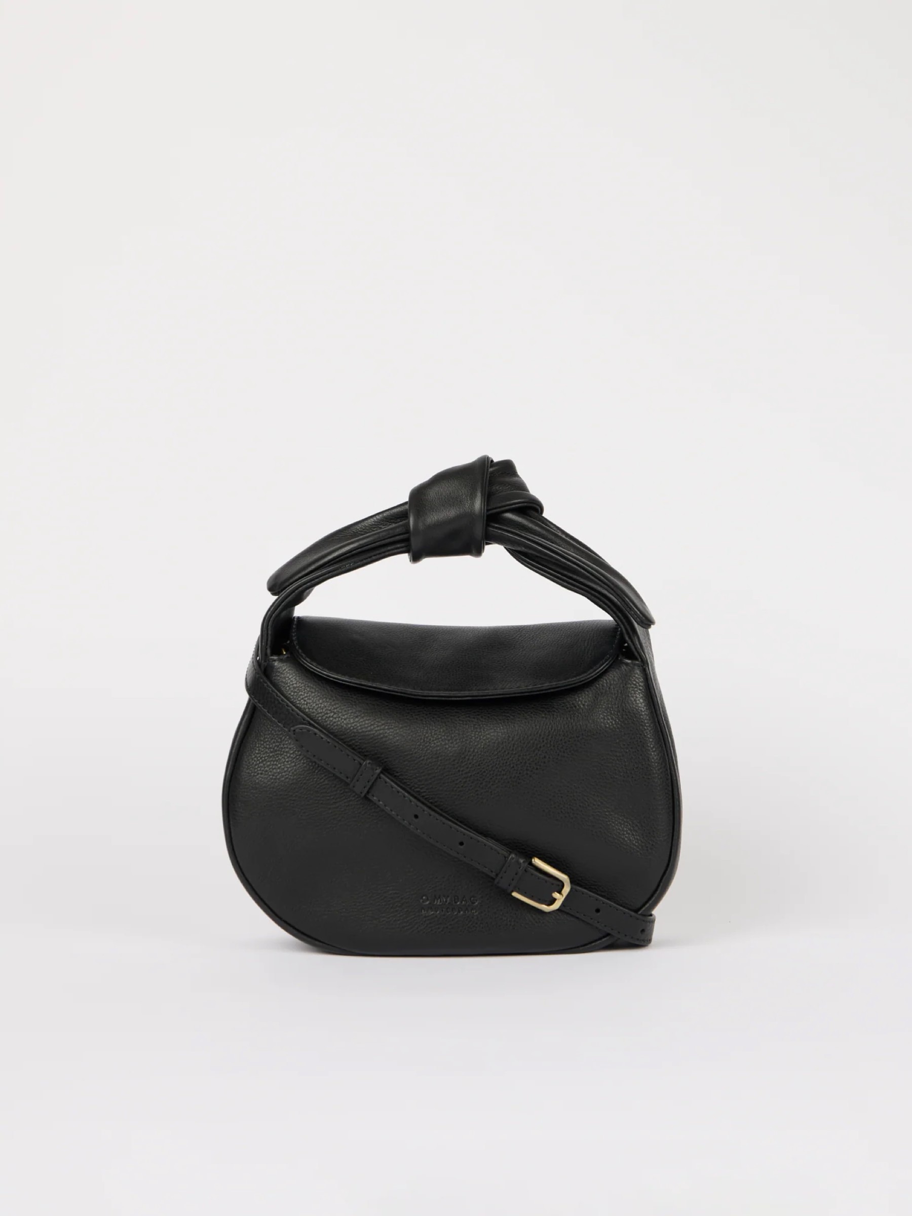 Tasche Coco Croissant black soft grain leather O My Bag