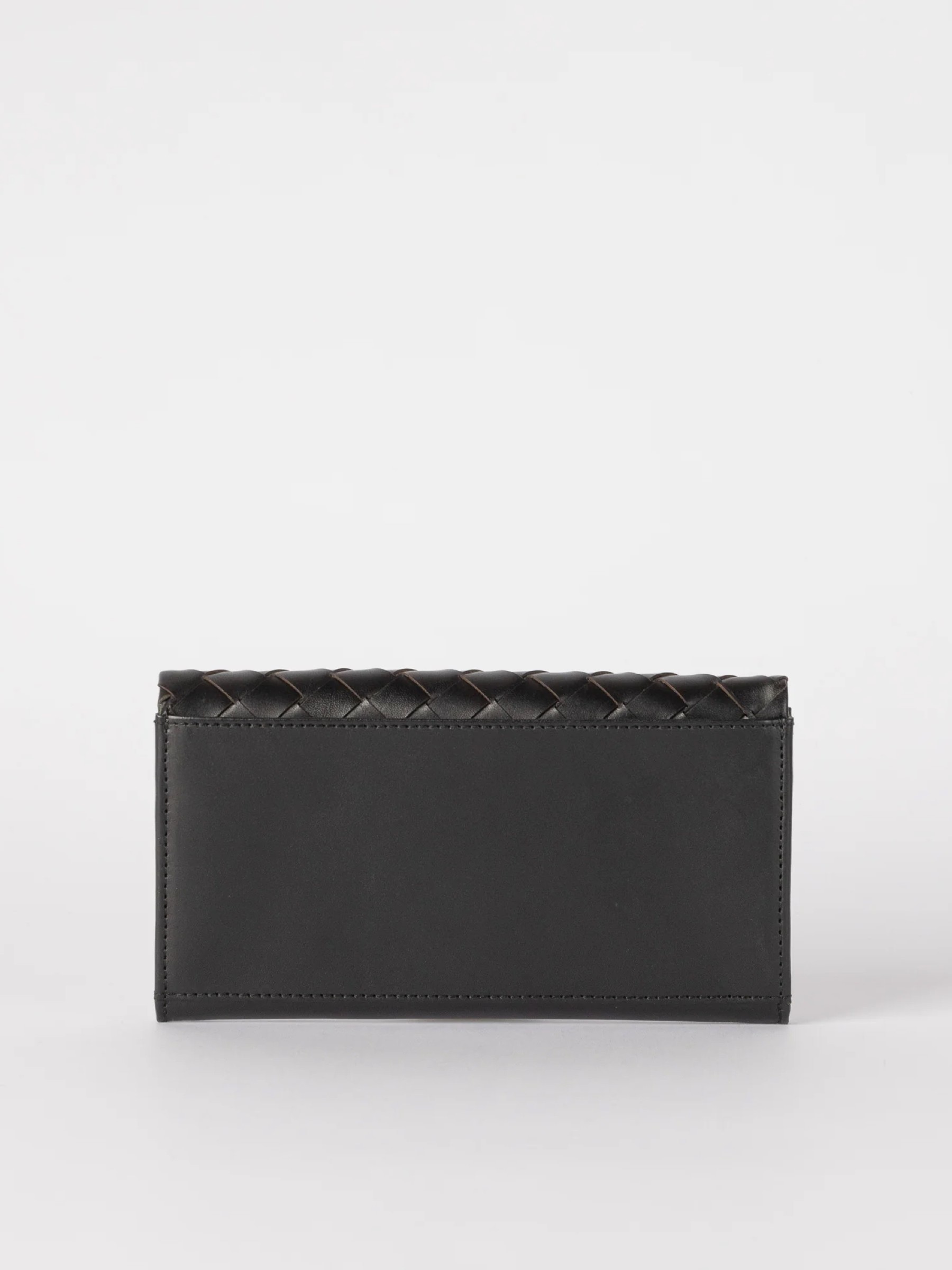 Portemonnaie Pau's Pouch black woven classic leather O My Bag